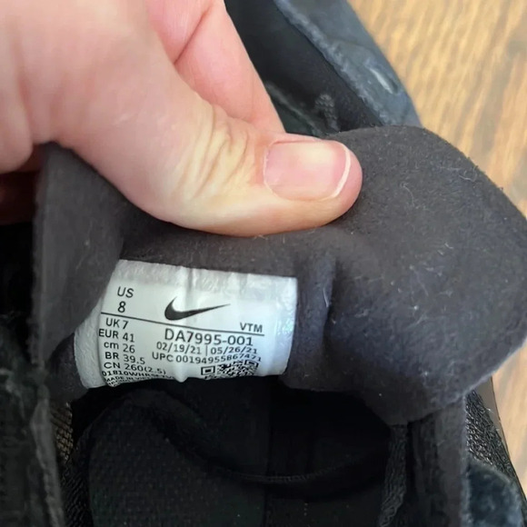 Nike Waffle One Black and White Sneakers Men’s size 8 - Picture 7 of 15